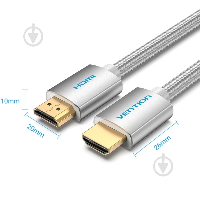Кабель Vention 10 м белый (AABIL) - фото 2