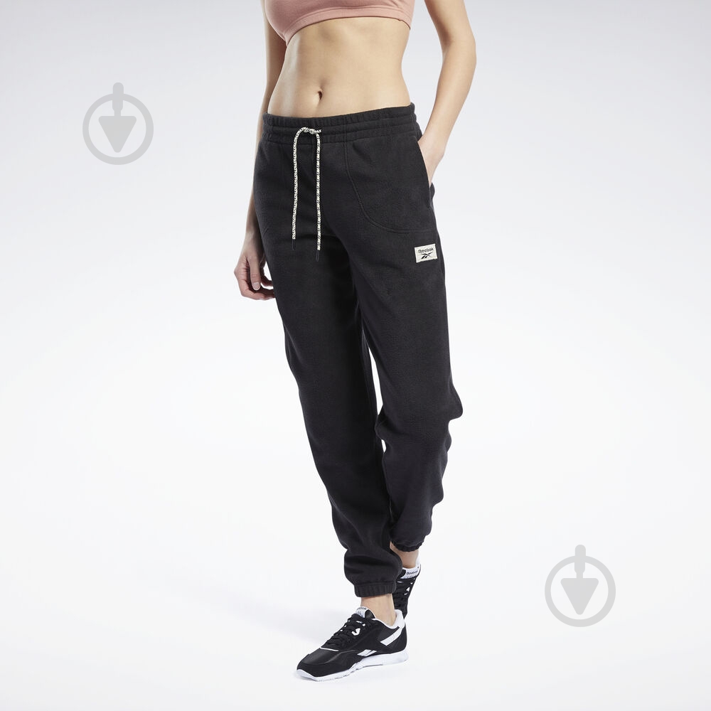 Брюки Reebok CL GP WE PANTS FT6302 р. S черный - фото 1