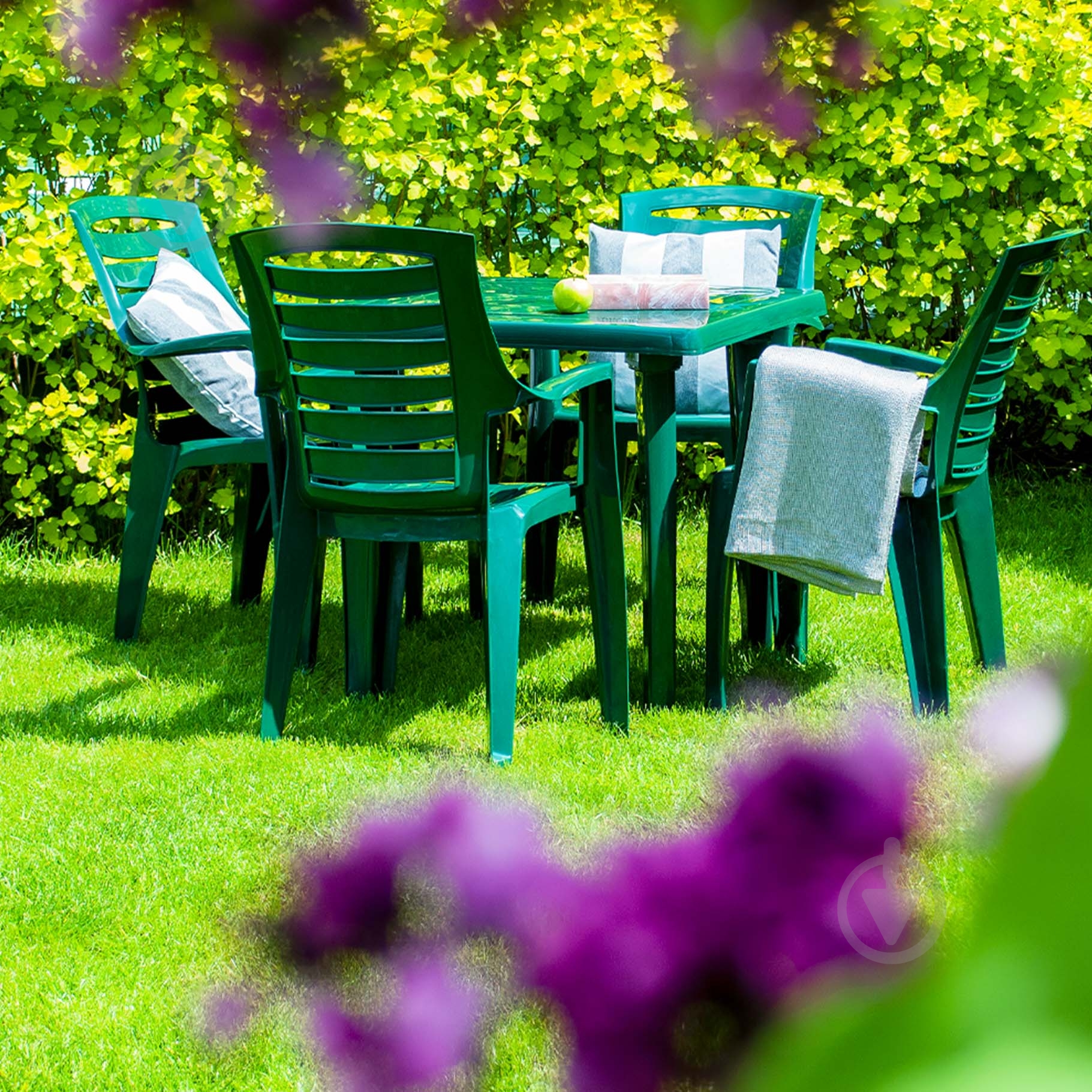 Стул пластиковый Алеана Рекс 87,5x64x55 см зеленый - фото 2