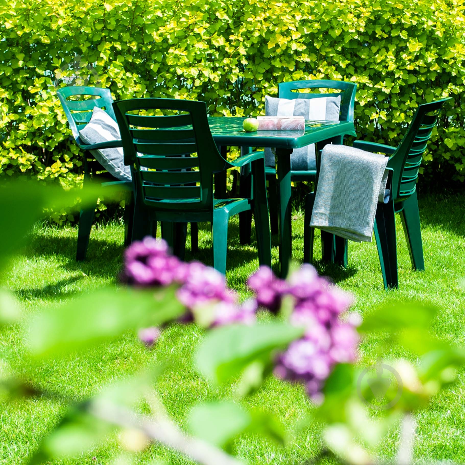 Стул пластиковый Алеана Рекс 87,5x64x55 см зеленый - фото 4