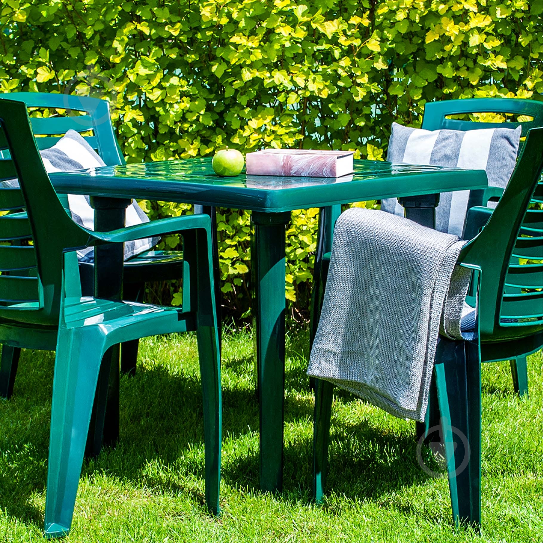 Стул пластиковый Алеана Рекс 87,5x64x55 см зеленый - фото 3