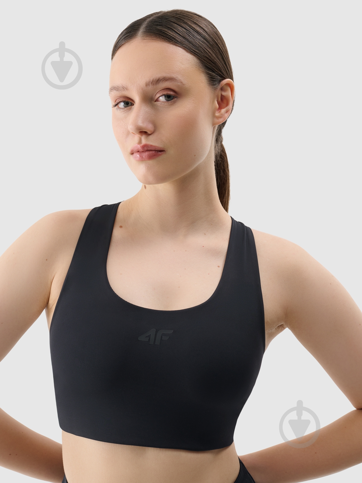 Бра 4F SPORT BRA F152 р.S черный - фото 3