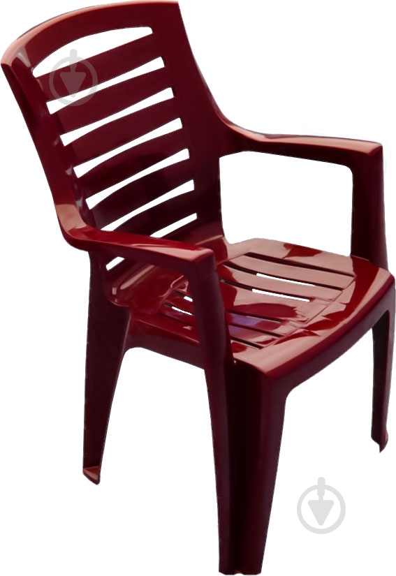 Стул пластиковый Алеана Рекс 43,5xвишневый - фото 1