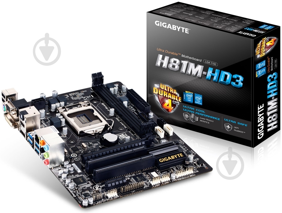Материнська плата Gigabyte GA-H81M-HD3 (Socket 1150, Intel H81, mirco ATX) - фото 5