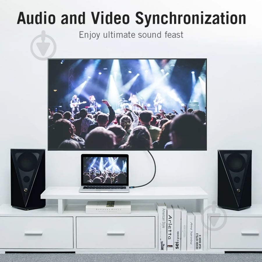 Кабель Vention 20 м black (VAA-M02-B2000) - фото 5