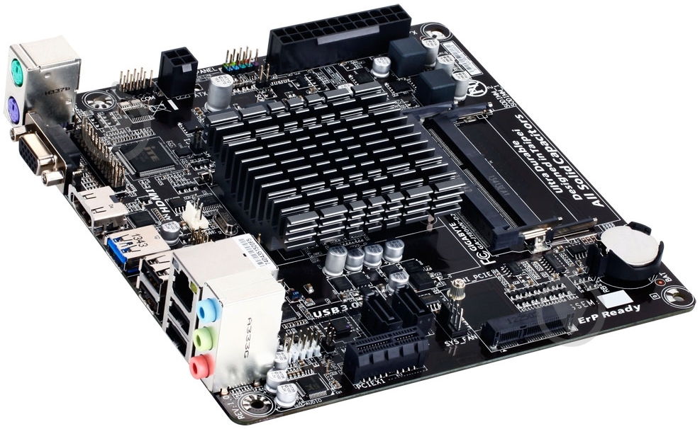 Материнская плата Gigabyte GA-J1800N-D2H (Integrated CPU, SoC, mini ITX) - фото 2