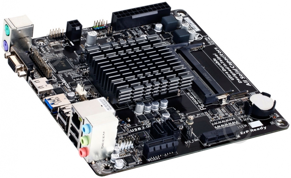 Материнська плата Gigabyte GA-J1900N-D2H (Integrated CPU, SoC, mini ITX) - фото 2