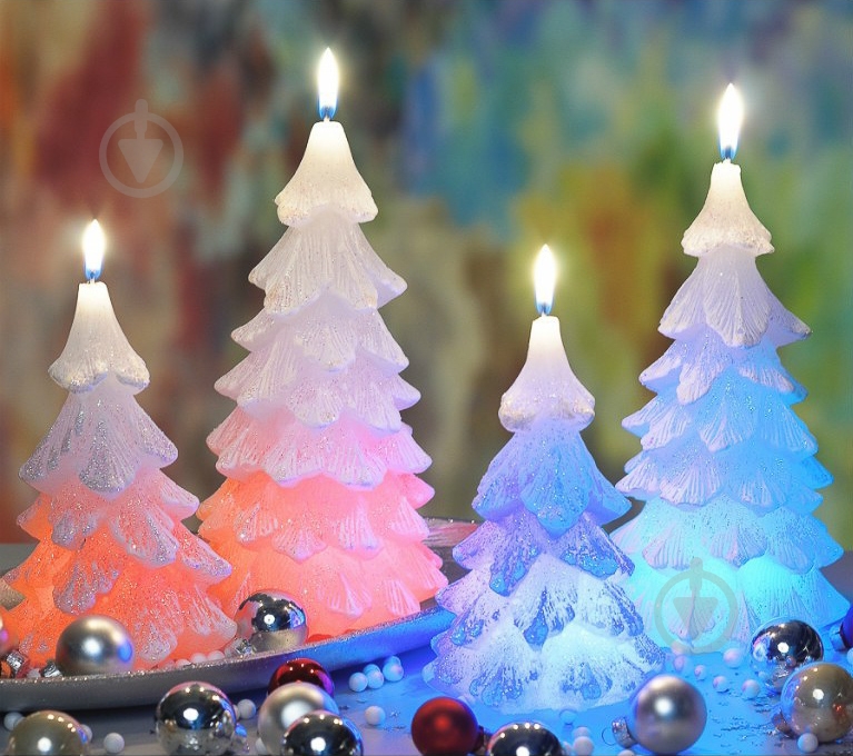 Свеча Елка с диодом 21 см Bartek Candles - фото 2