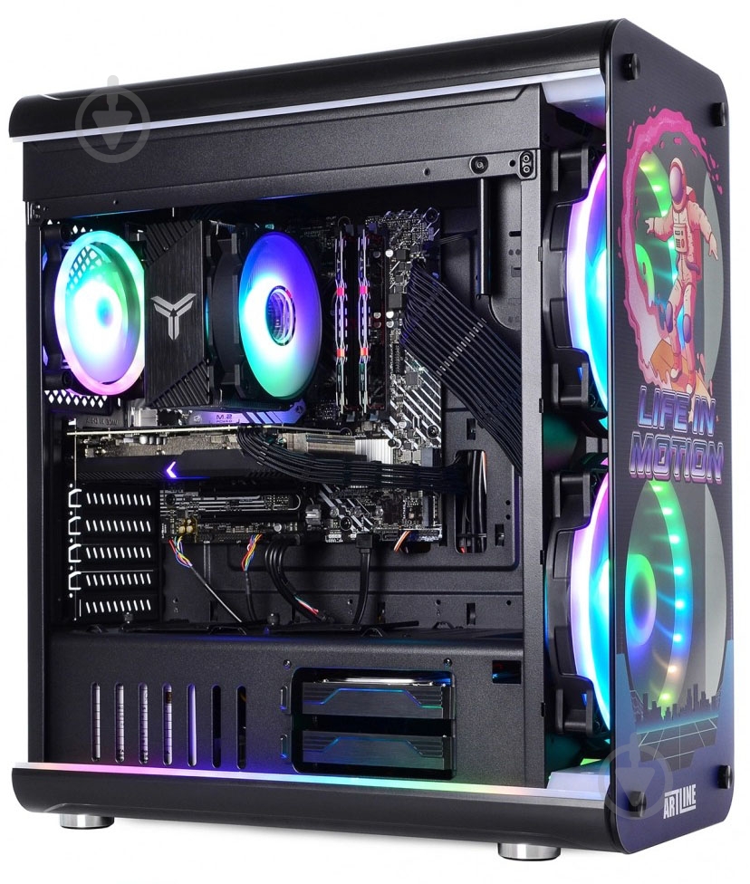 Компьютер Artline Overlord NEON (NEONv40) black - фото 10