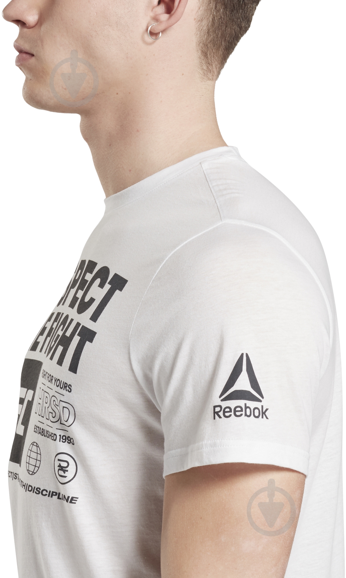 Футболка Reebok UFC FG TEXT TEE FU1292 р.M белый - фото 5