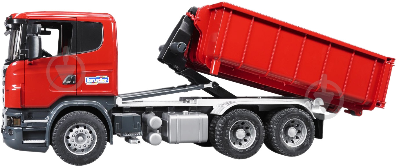 Самосвал Bruder Scania со съемным контейнером 1:16 3522 - фото 4