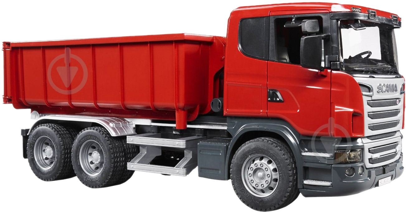 Самосвал Bruder Scania со съемным контейнером 1:16 3522 - фото 2