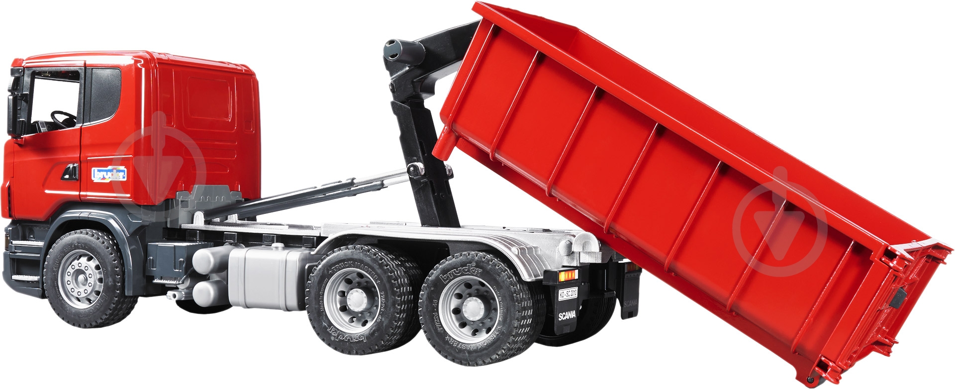Самосвал Bruder Scania со съемным контейнером 1:16 3522 - фото 3