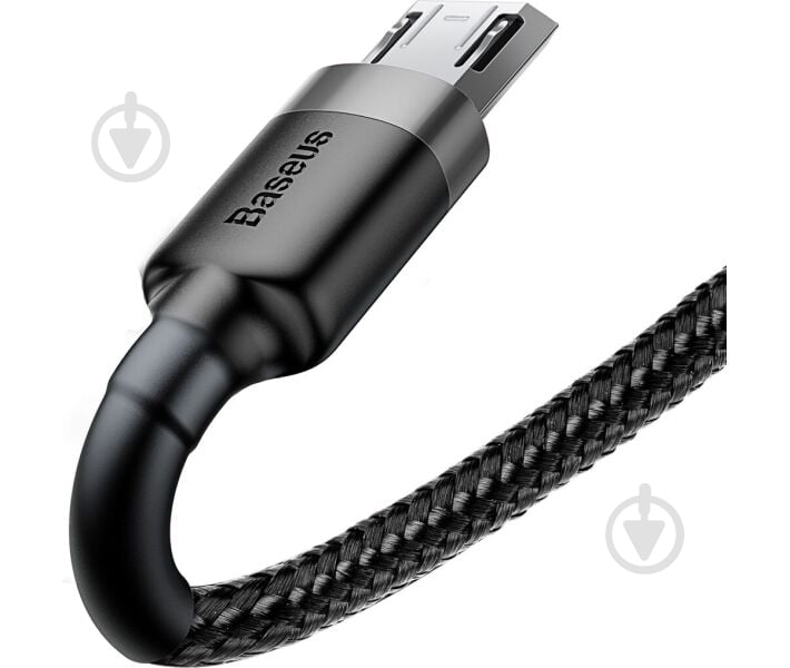 Кабель BASEUS Cafule Cable USB to Micro 2.4A 1 м черный (468717) - фото 5 Кабель BASEUS Cafule Cable USB to Micro 2.4A 1 м черный (468717) - фото 5