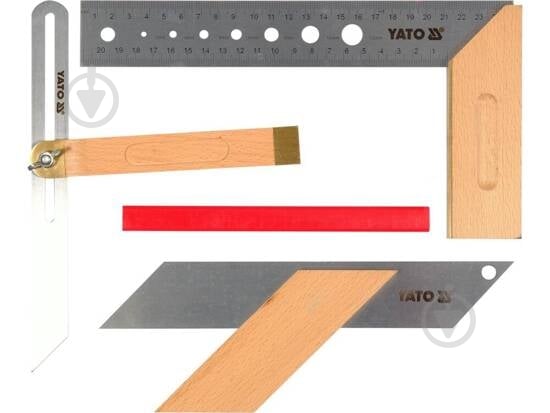 Угольник YATO 3 шт. YT-70823 - фото 1 Угольник YATO 3 шт. YT-70823 - фото 1