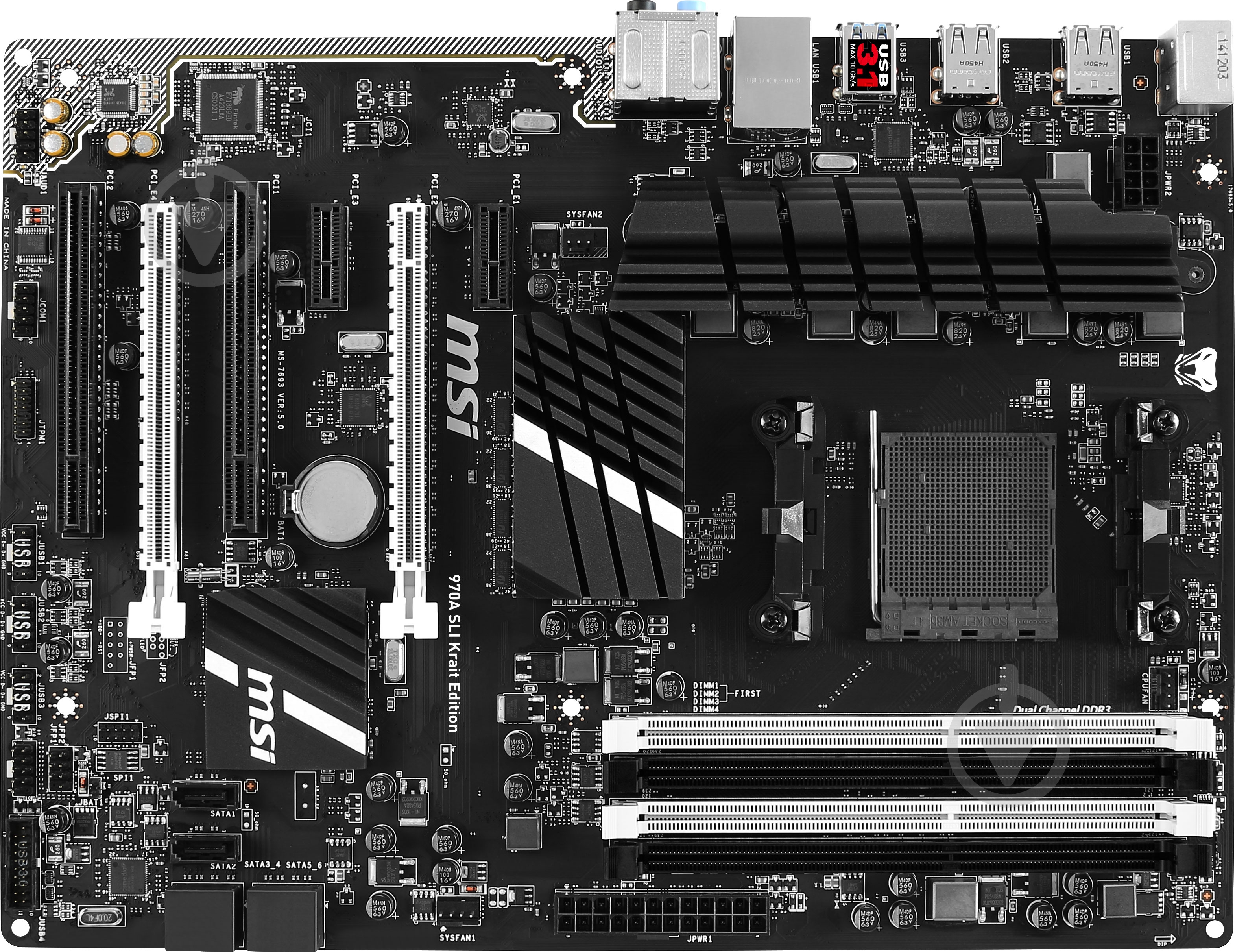 Материнская плата MSI 970A_SLI_Krait_Edition (Socket AM3+, AMD 970, ATX) - фото 1 Материнская плата MSI 970A_SLI_Krait_Edition (Socket AM3+, AMD 970, ATX) - фото 1