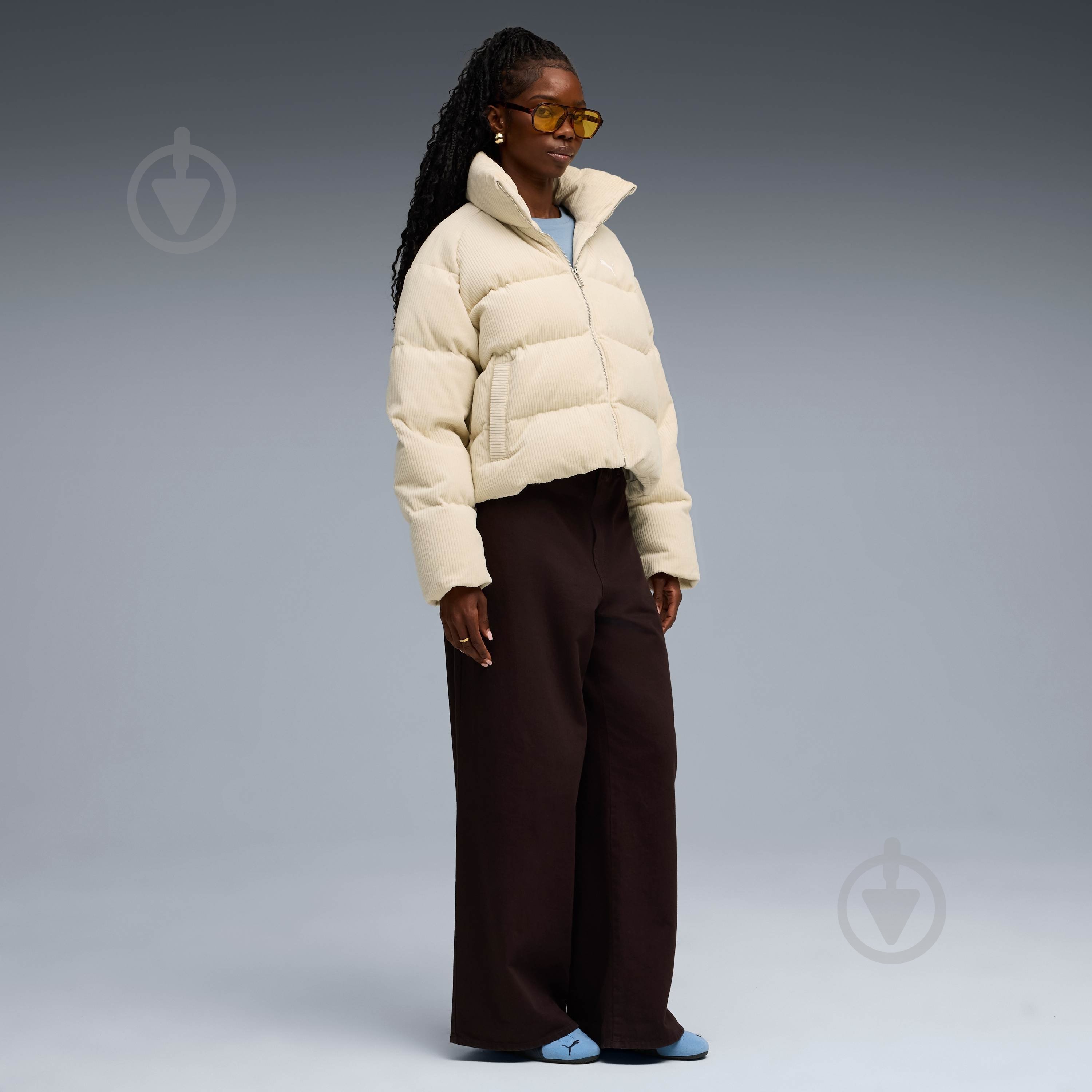 Куртка Puma WARDROBE ESS Corduroy Puffer Jacket 63217187 р.M - фото 5