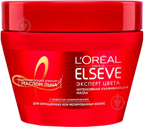 Маска для волосся L'Oreal Paris Elseve Експерт кольору Elseve Колір і блиск для фарбованого і мелірованого волосся ( - фото 1