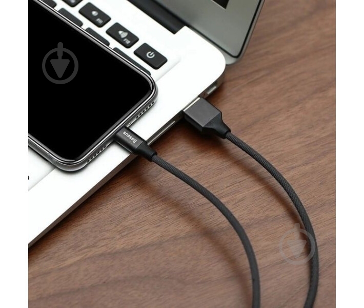 Кабель BASEUS USB to Lightning (CALYW-01) 1,2 м черный (1011166) - фото 7