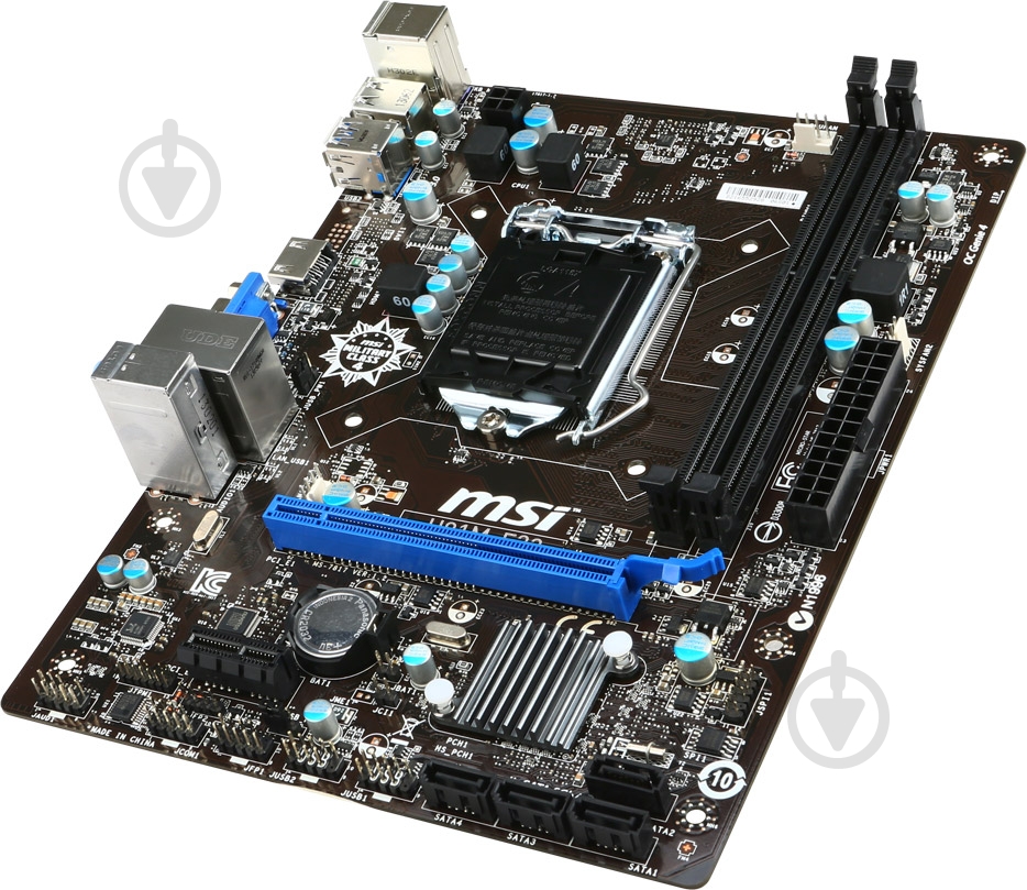 Материнская плата MSI H81M-E33 (Socket 1150, Intel H81, mirco ATX) - фото 3 Материнская плата MSI H81M-E33 (Socket 1150, Intel H81, mirco ATX) - фото 3