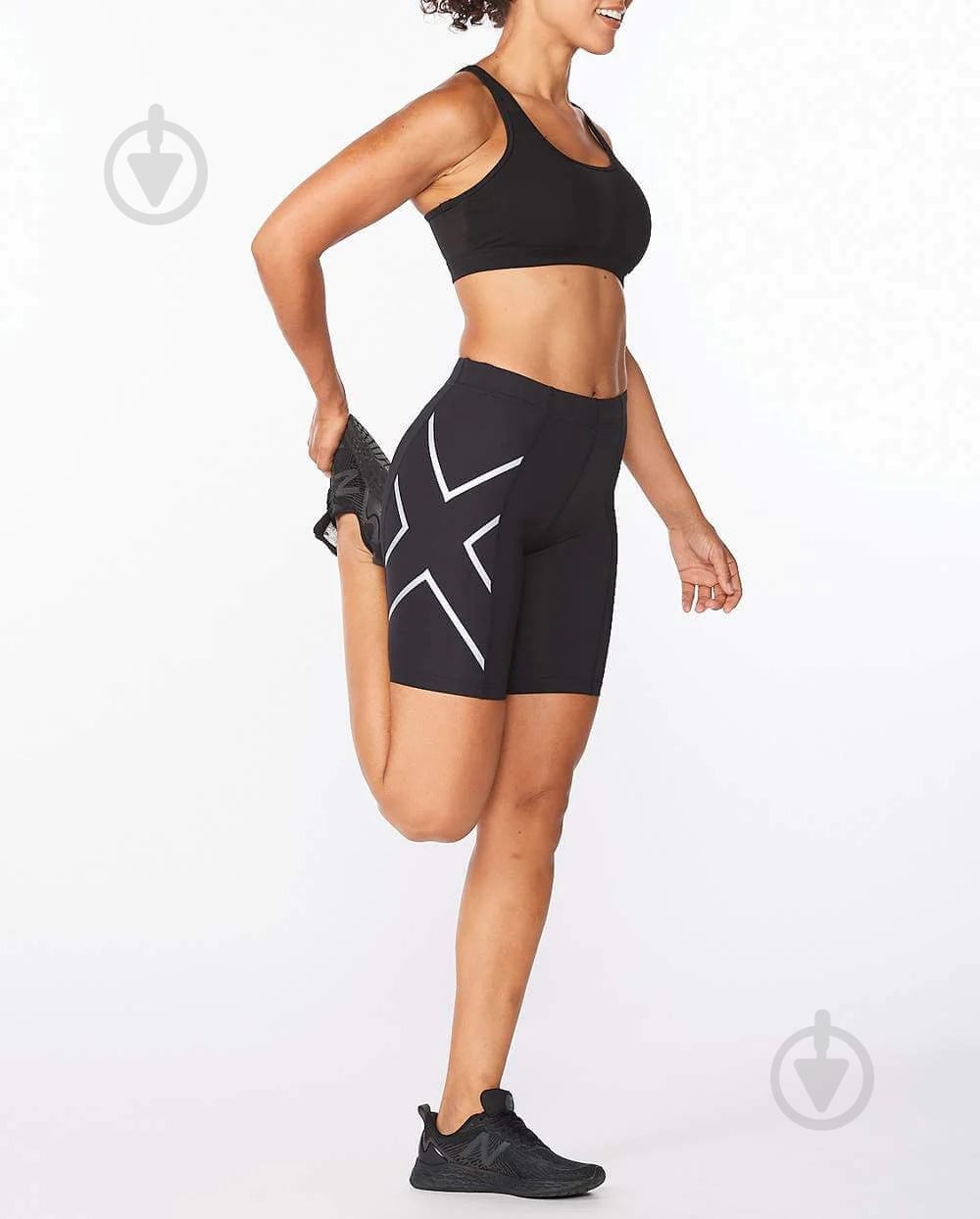 Велосипедки 2XU Core Compression Short WA4176b_BLK/SIL р. M черный - фото 3