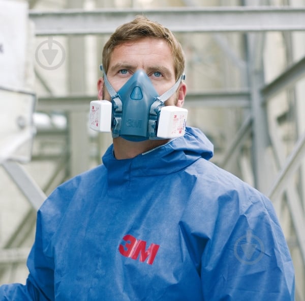 Полумаска 3M 7502 без фильтров среднего размера 7000104177 - фото 7