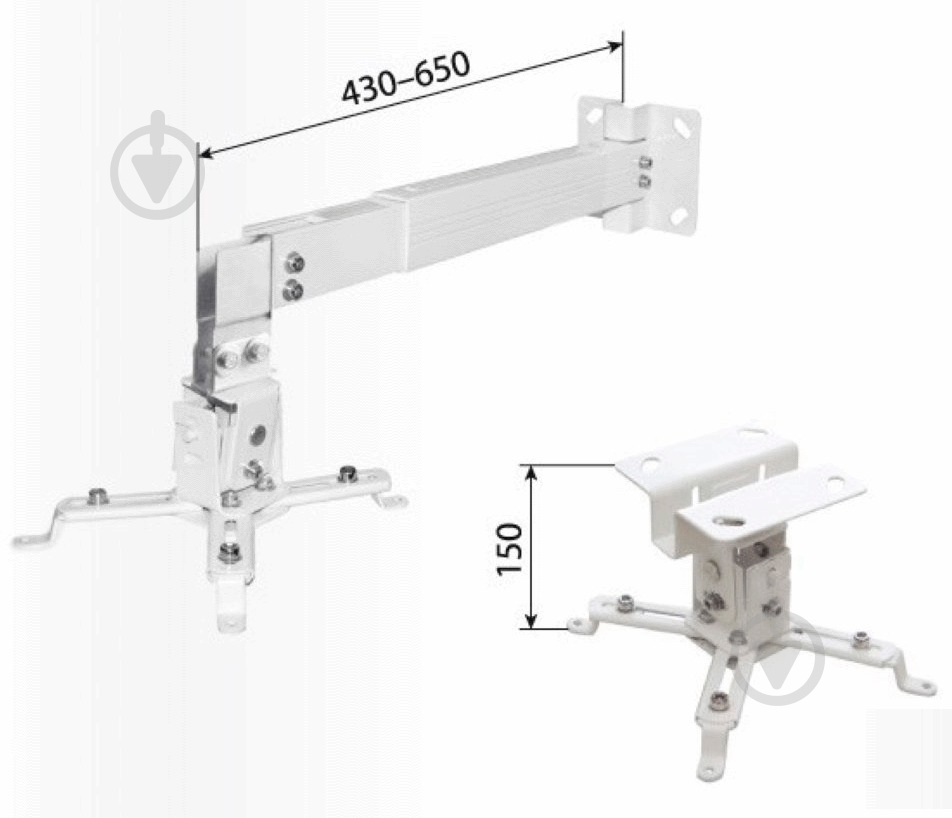 Кріплення для проектора iTech PRB-15S Silver - фото 3