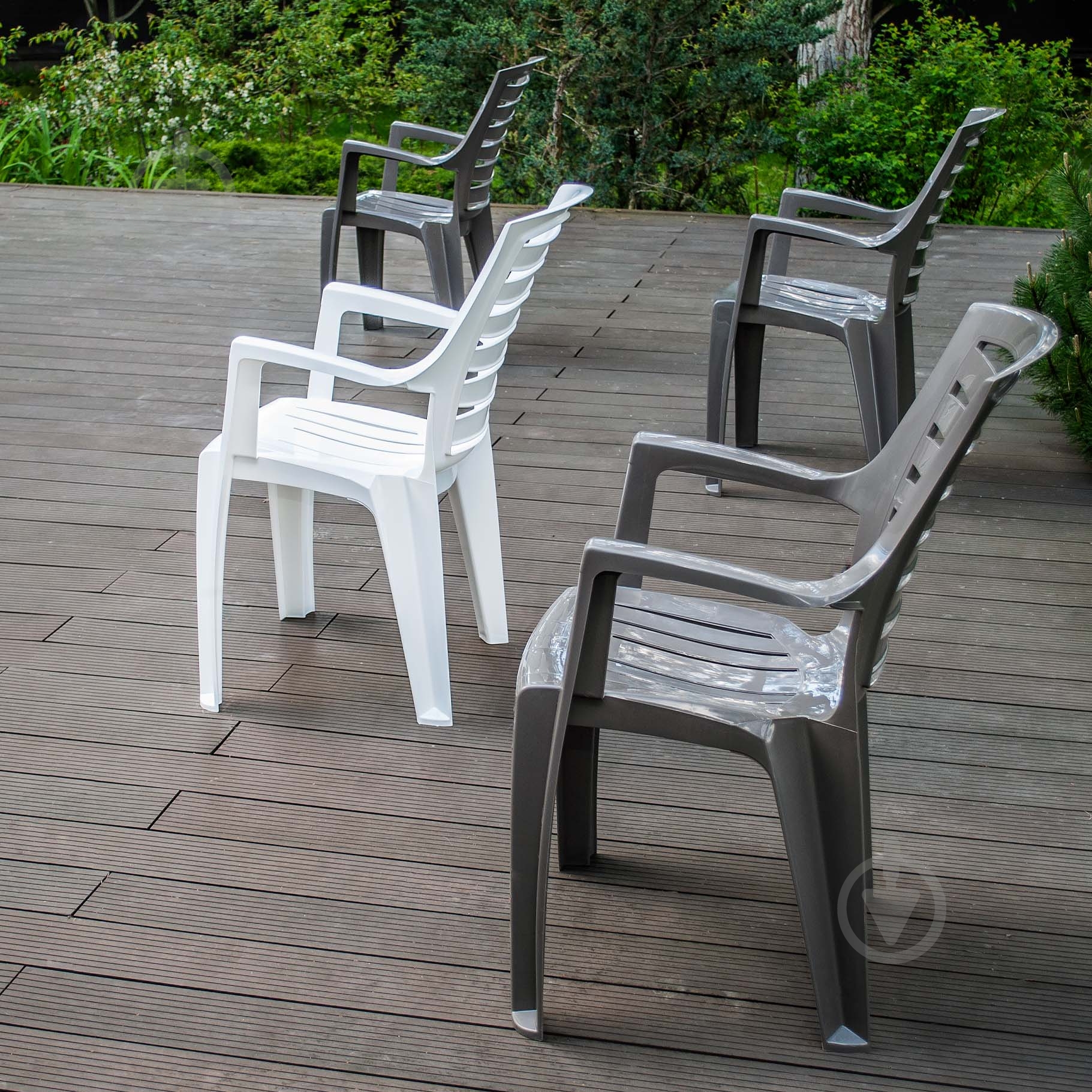 Стул пластиковый Алеана Рекс 87,5x64x55 см белый - фото 2