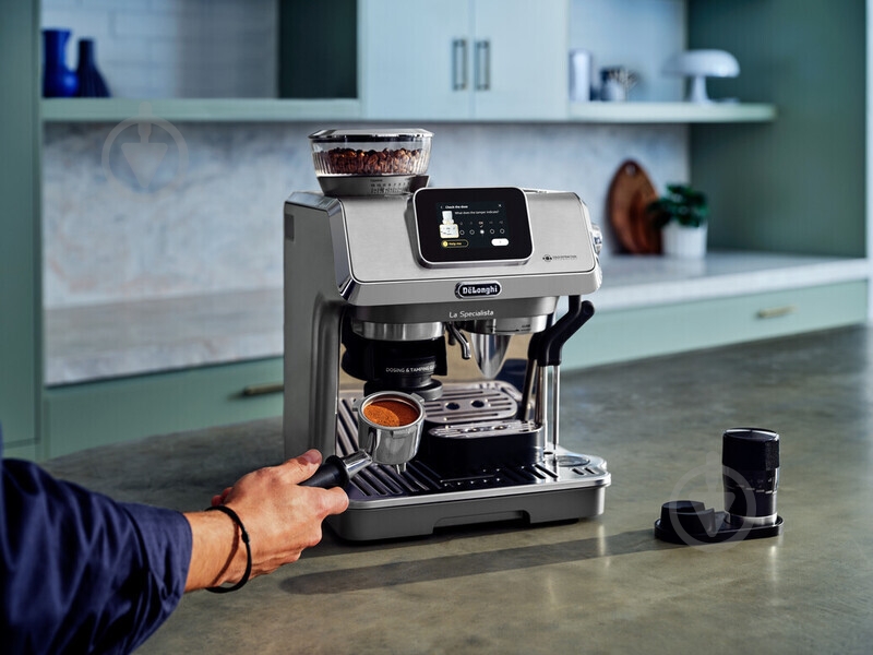 Кавоварка ріжкова Delonghi La Specialista Touch EC9455.M срібло — фото 12