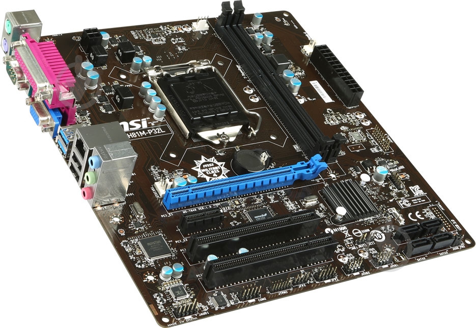 Материнська плата MSI H81M-P32L (Socket 1150, Intel H81, mirco ATX) - фото 3