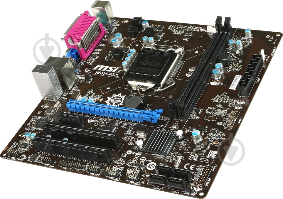 Материнська плата MSI H81M-P32L (Socket 1150, Intel H81, mirco ATX) - фото 2