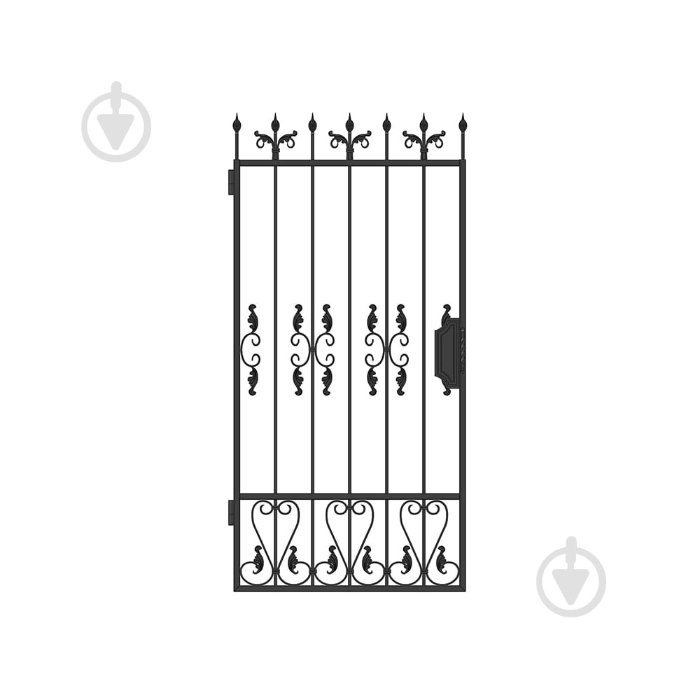 Калитка кованая КД-03 1920х920 мм (Комплект элементов) Артдеко - фото 1