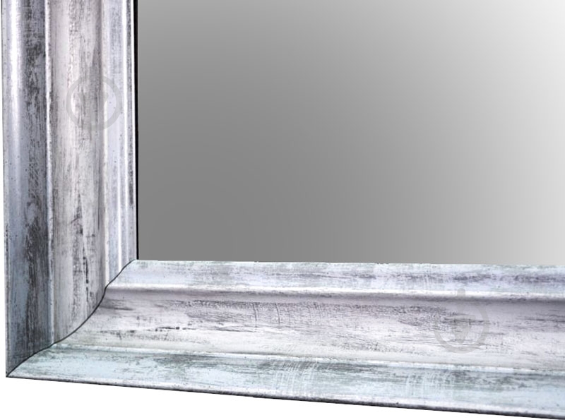 Зеркало SEAPS X9 QD943-4113 в багетной раме 1360x760x50 мм серебряный - фото 4