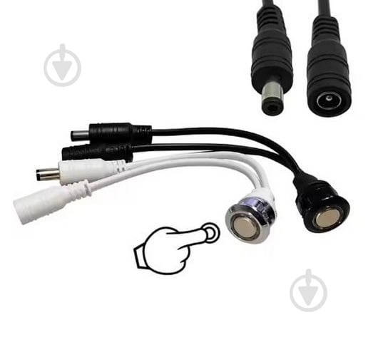 Выключатель кнопочный ЕМТ с диммером,12V-24V 5А бело-серебристая 11-0700W - фото 2 Выключатель кнопочный ЕМТ с диммером,12V-24V 5А бело-серебристая 11-0700W - фото 2