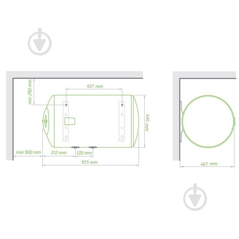 Бойлер Tesy Bilight 80 л, мокрий ТЕН 3,0 кВт (GCHL804430B12TSR) 303327 - фото 2 Бойлер Tesy Bilight 80 л, мокрий ТЕН 3,0 кВт (GCHL804430B12TSR) 303327 - фото 2