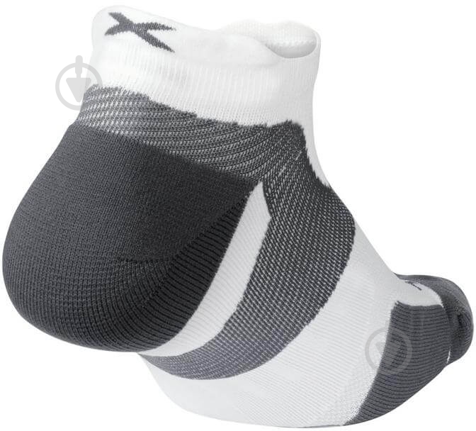 Шкарпетки 2XU Vectr Cushion No Show Socks р.XL UA5043e_WHT/GRY р.47-49 білий - фото 2