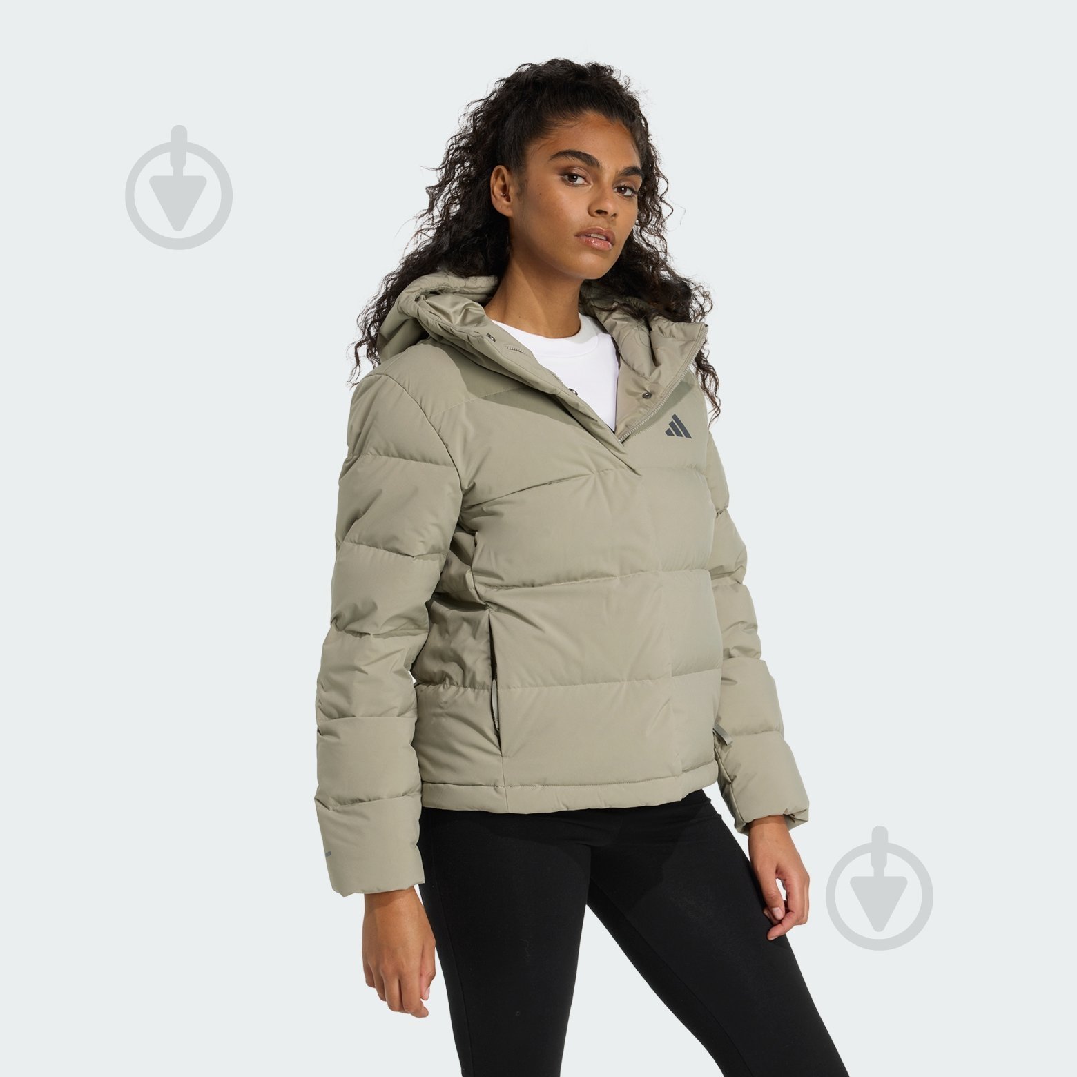 Пуховик женский зимний Adidas W HELIONIC HD J JX3027 р.S бежевый - фото 3