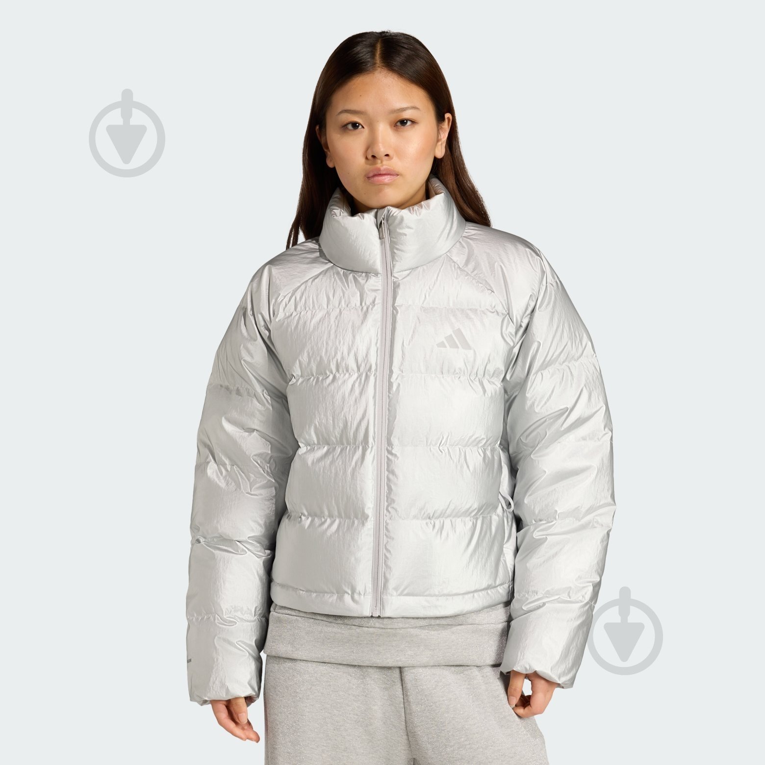 Пуховик женский зимний Adidas W HOLIDAY D JKT JM9197 р.S белый - фото 1