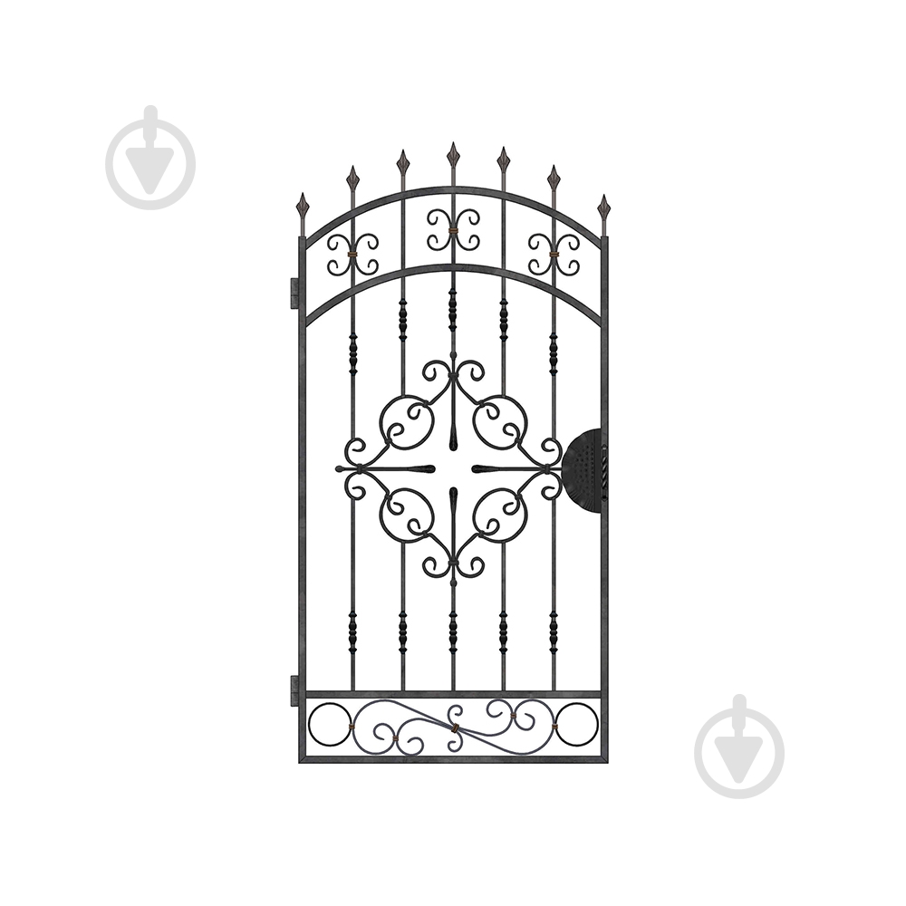 Калитка кованая КД-15 2000х1000 мм (Комплект элементов) Артдеко - фото 1