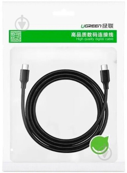 Кабель UGREEN US286 Type-C toType-C 3A 1,5 м чорний (976968) - фото 6