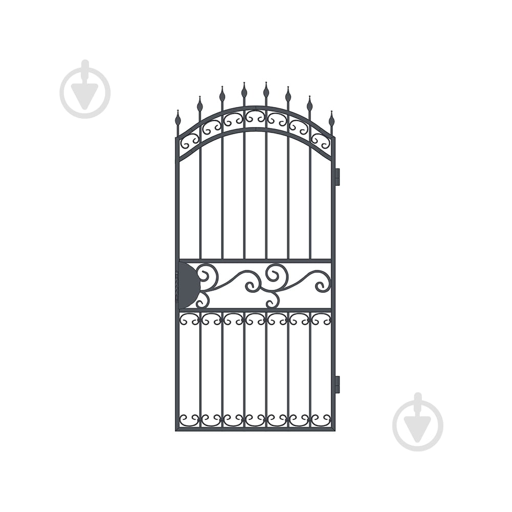 Калитка кованая КД-11 2020х920 мм (Комплект элементов) Артдеко - фото 1