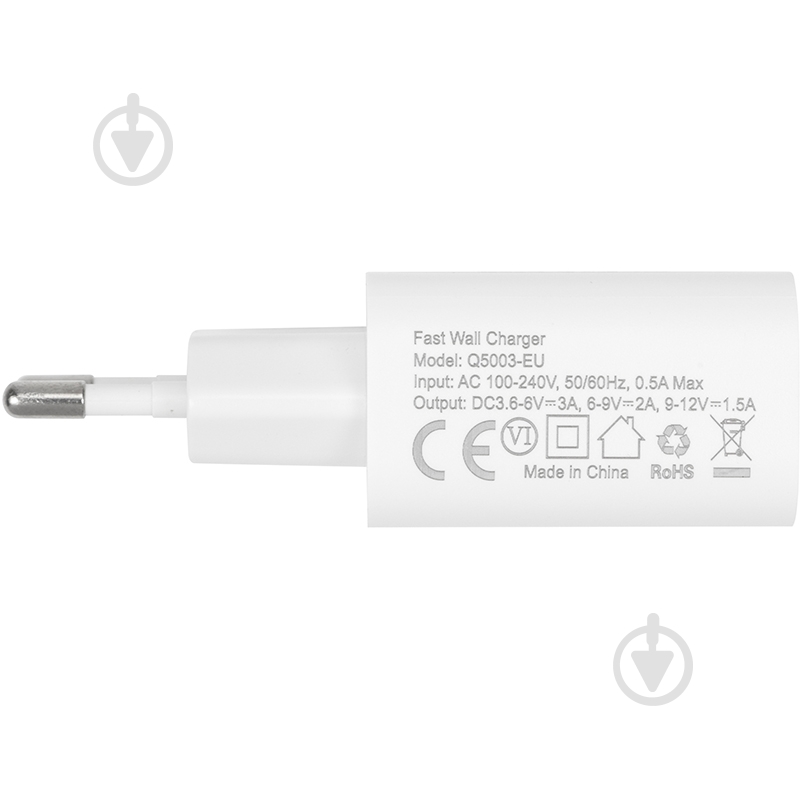 Зарядное устройство Choetech USB Type-A, 18W, QC3.0 - фото 4