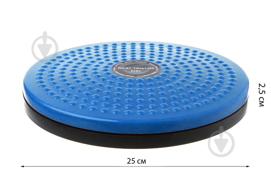 Диск гимнастический EasyFit Waist Twisting EF-1426-BE синий - фото 2