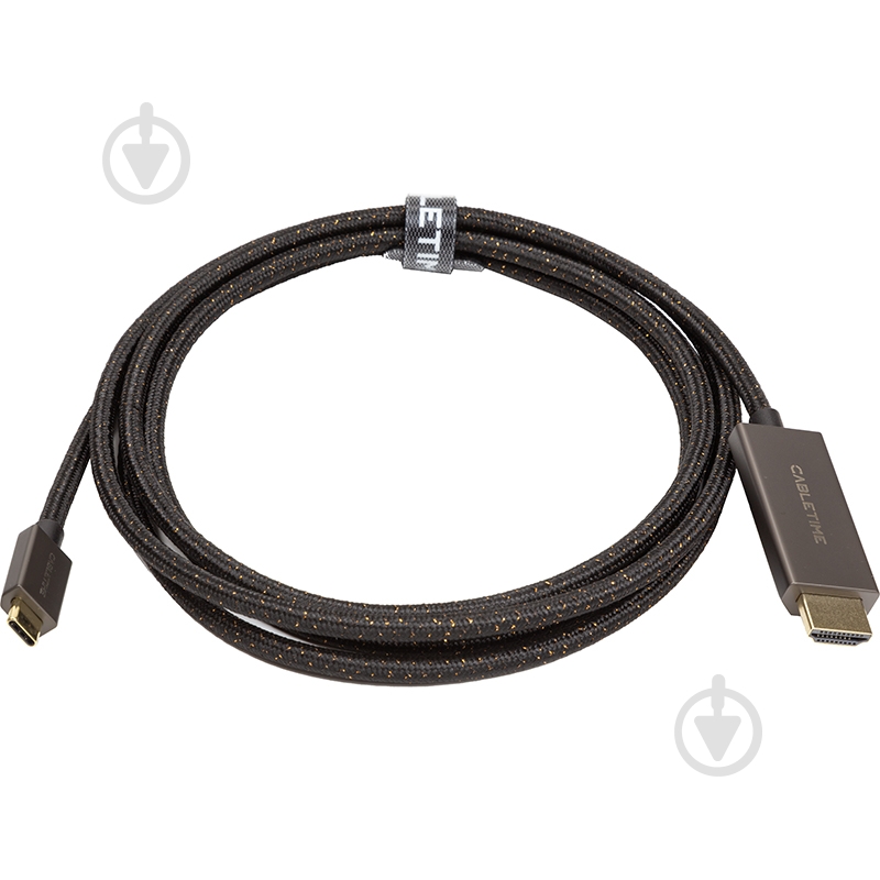 Кабель PowerPlant CableTime USB Type-C - HDMI, 8K, 2м 2 м black (CA914258) - фото 4 Кабель PowerPlant CableTime USB Type-C - HDMI, 8K, 2м 2 м black (CA914258) - фото 4