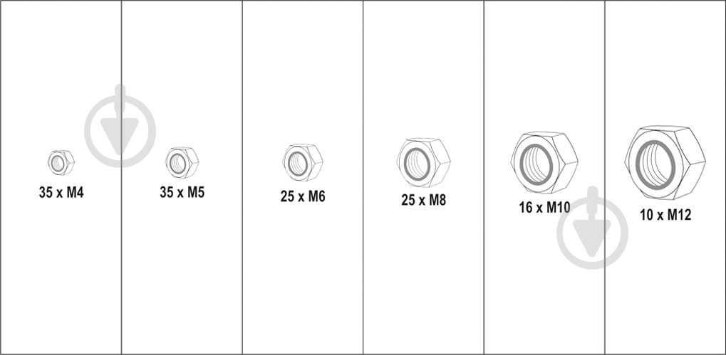Набор контргаек YATO YT-06774 - фото 4