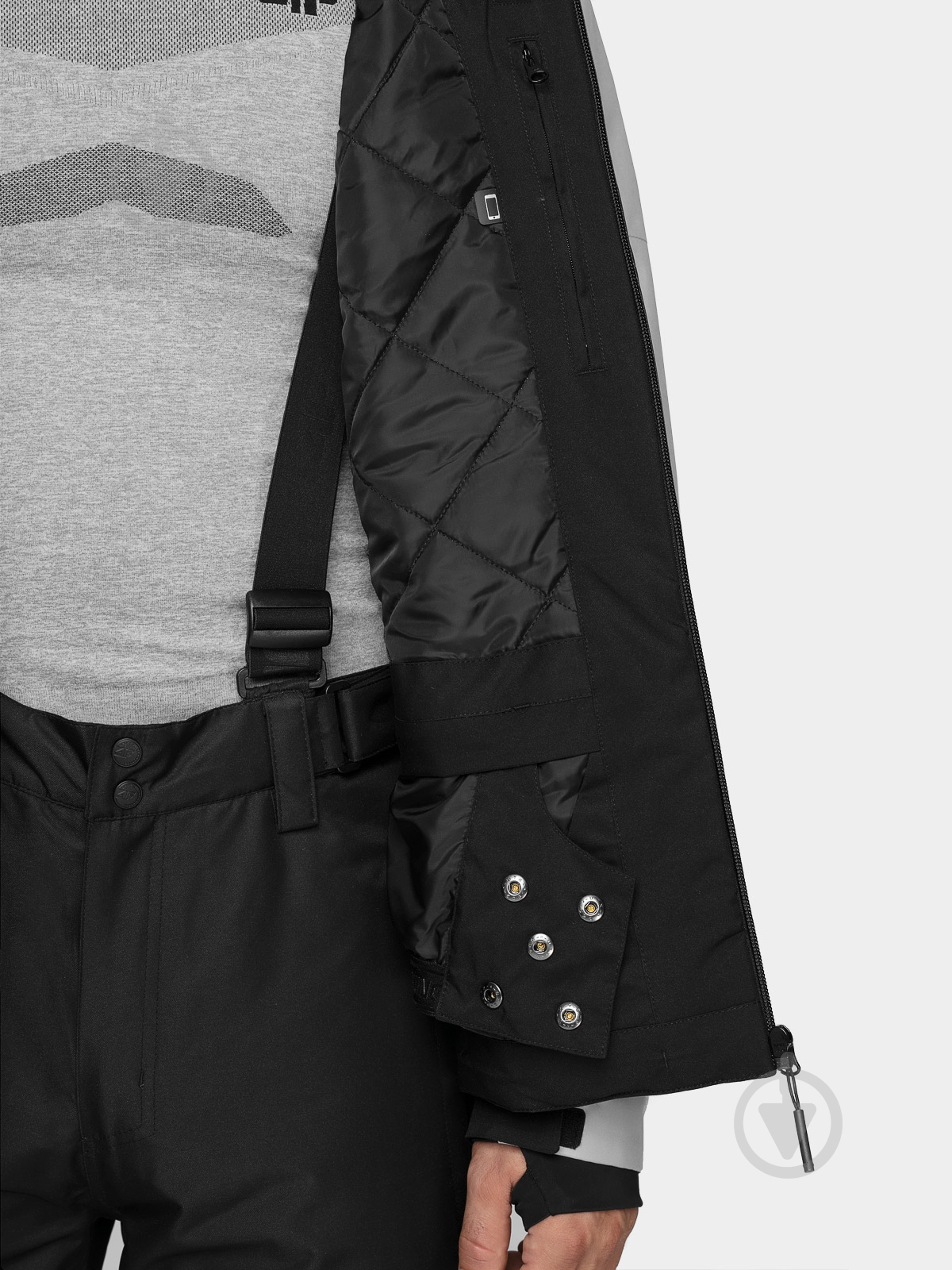 Куртка мужская демисезонная 4F H4Z20-KUMN008-27S р.XL серая - фото 8 Куртка мужская демисезонная 4F H4Z20-KUMN008-27S р.XL серая - фото 8