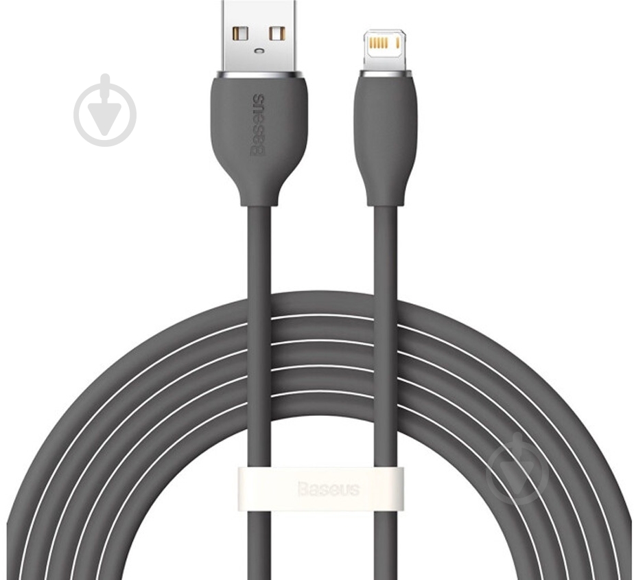 Кабель BASEUS USB to Lightning 2.4A (CAGD000101) 2 м черный (1011142) - фото 1