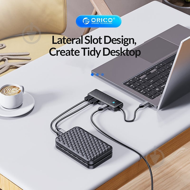 USB-хаб Orico PAPW Series 4-Port USB3.0 (PAPW2AC-C3-015-BK-EP) - фото 6 USB-хаб Orico PAPW Series 4-Port USB3.0 (PAPW2AC-C3-015-BK-EP) - фото 6