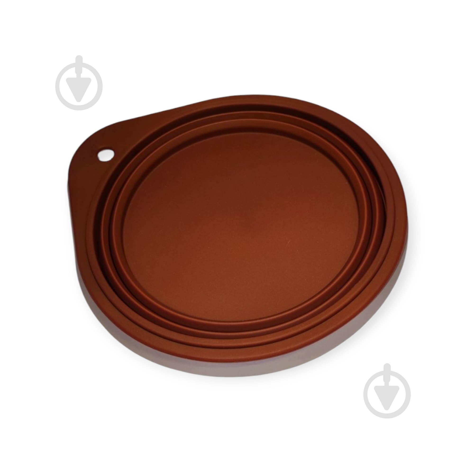 Миска Profsil дорожная для животных коричневый 400 мл - фото 4