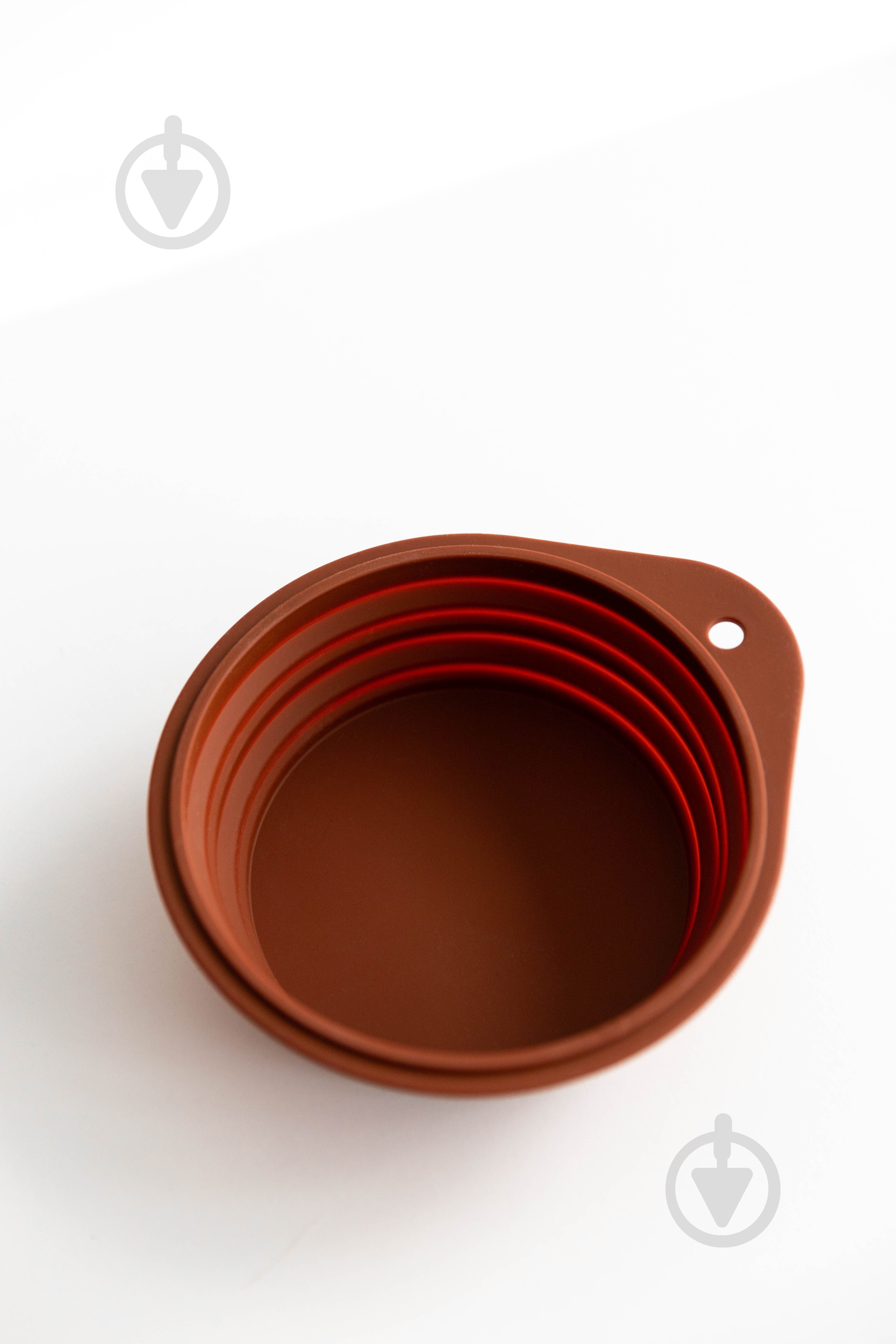 Миска Profsil дорожная для животных коричневый 400 мл - фото 2